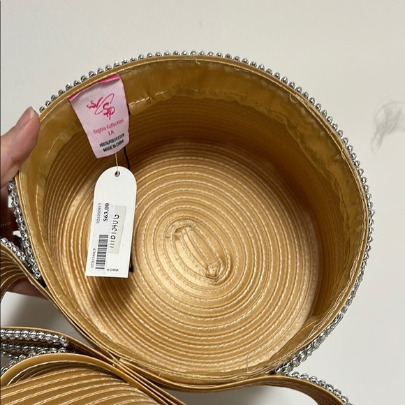 Gold and Silver Statement hat with Crystal Embellishments - Picture 5 of 5